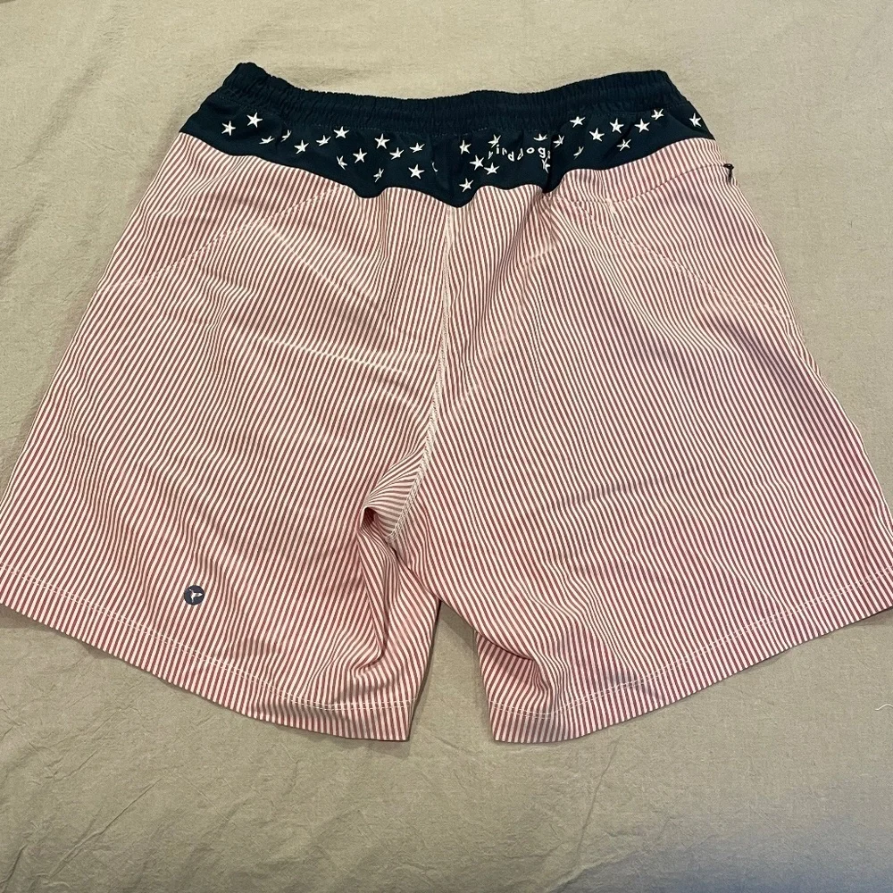 Birddogs Men Swim Hybrids - Red Stripe and Navy - Picture 6 of 10